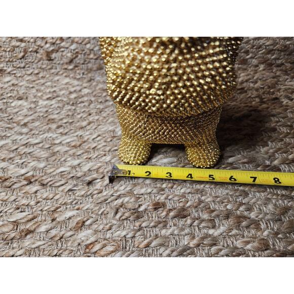 French Bulldog Statue Gold Pug Sitting Dog Figurine English Bulldog Home Decor - Picture 10 of 10